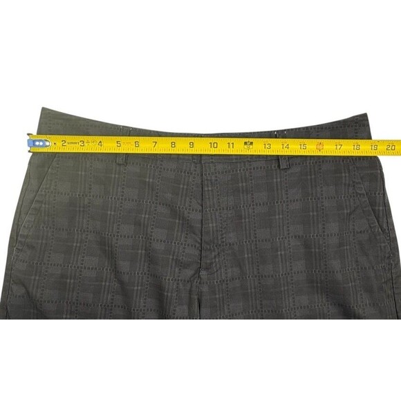 Adidas ClimaLite Golf Shorts Black Tonal Plaid Performance Lightweight SZ 36 - Picture 10 of 13